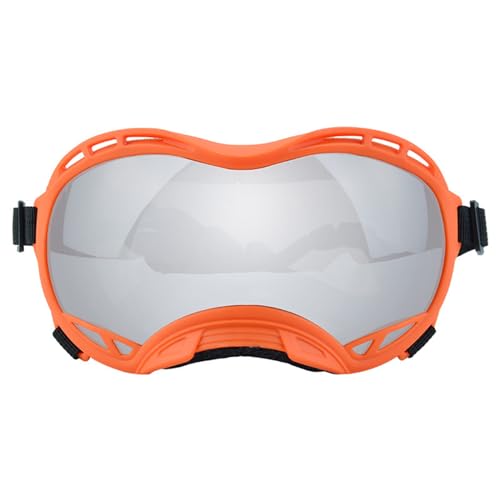 LUOFANG Haustier Sonnenbrille mit UV Schutz für mittelgroße oder große Hunde für den nördlichen Bereich mit verstellbarem Riemen für Outdoor Sportarten von LUOFANG