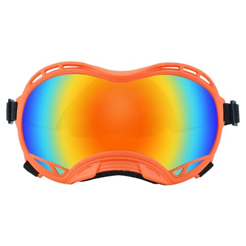 LUOFANG Haustier Sonnenbrille mit UV Schutz für mittelgroße oder große Hunde für den nördlichen Bereich mit verstellbarem Riemen für Outdoor Sportarten von LUOFANG