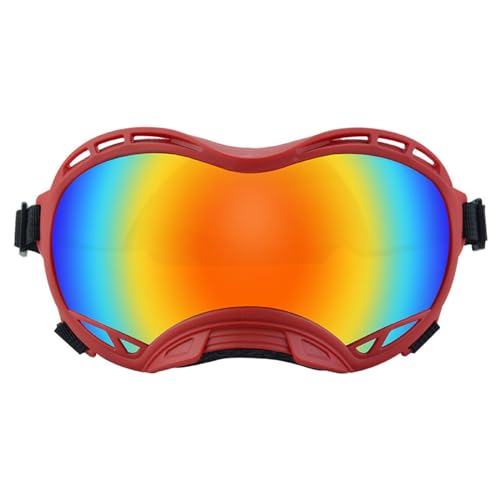 LUOFANG Haustier Sonnenbrille mit UV Schutz für mittelgroße oder große Hunde für den nördlichen Bereich mit verstellbarem Riemen für Outdoor Sportarten von LUOFANG