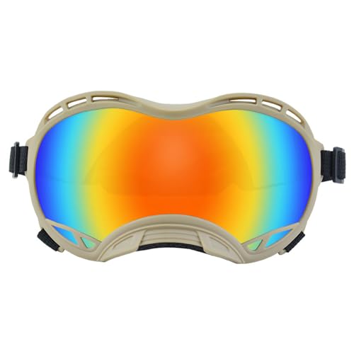 LUOFANG Haustier Sonnenbrille mit UV Schutz für mittelgroße oder große Hunde für den nördlichen Bereich mit verstellbarem Riemen für Outdoor Sportarten von LUOFANG