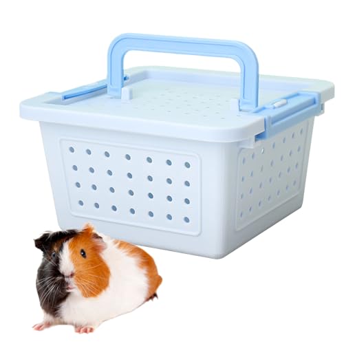 LUOFENG Transportboxen, Haustier-Tragetasche für Hamster, kleine Tiere, praktische Reisebox für kleine Haustiere, Meerschweinchen, Transporttasche von LUOFENG