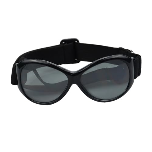 LUOFENG Winproof Sonnenbrille, Haustier-Sonnenbrille Schutz für mittelgroße und große Hunde im nördlichen Bereich mit verstellbarem Riemen für Outdoor-Sportarten von LUOFENG