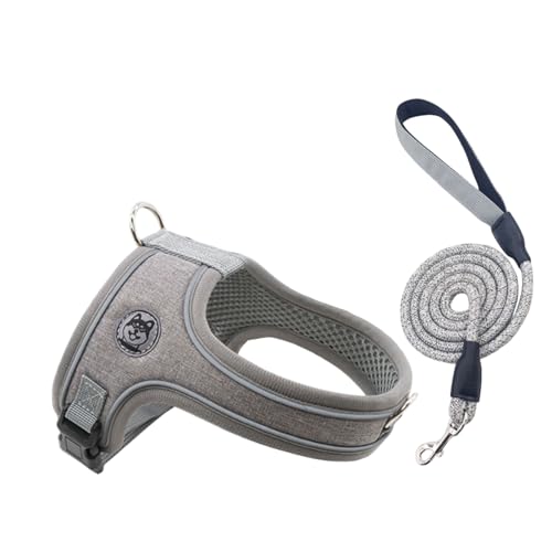 LUOLIE Hundehalsband, Hundeleine, reflektierend, gestreift, Leine, Gurte, Seil, starkes Training, Spazierengehen, Schwimmgürtel, weicher Griff von LUOLIE