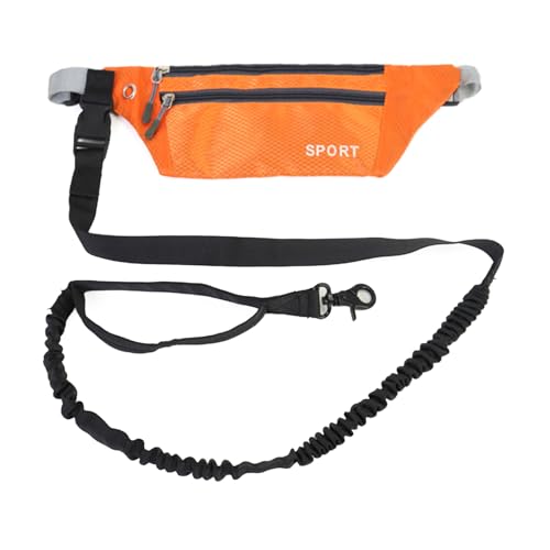 LUOLIE Hundehalsband, Zugkabel, multifunktionale Gürteltasche mit langer Leine, Set zum Laufen, Joggen, multifunktionale Sporttasche von LUOLIE