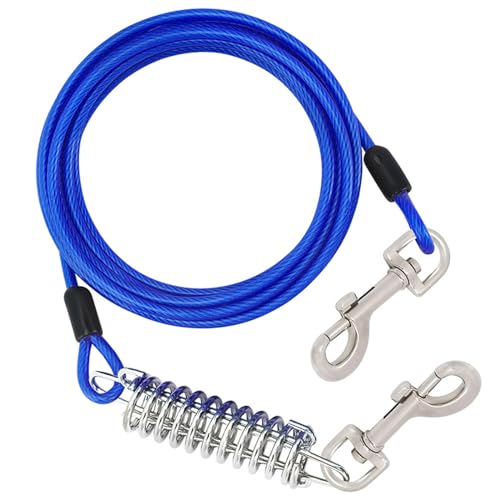 LUOLIE Hundehalsband, Zugseil für Hunde, 300 cm, flexible Hundeleine für Hunde, Zugseil mit stoßdämpfender Feder für Spaziergänge im Freien von LUOLIE