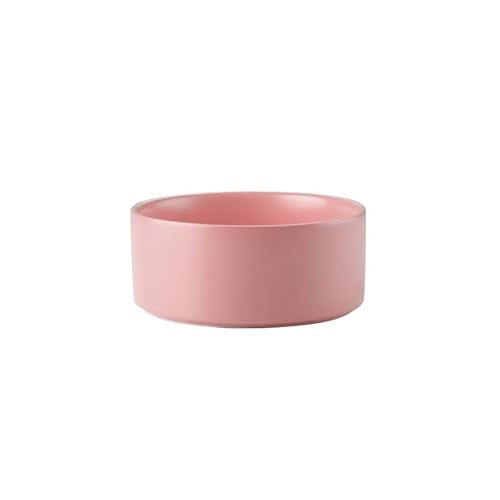 Hundenapf Keramische Hund Fütterungsschale Pet Feeder Waren for Katzen Welpen Lebensmittel Wasser Container Aufbewahrung Wasserer Zubehör Futternapf Katze ( Color : Pink , Size : 1800ML Big Dog ) von LUOSHUAI