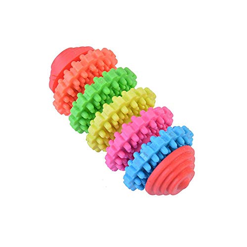 Hundespielzeug Durable Gesundheit Getriebe Gums Kinderkrankheiten Zähne Gummi Haustier Hund Katze Spielzeug Haustier Dentalwelpen Hund Kauen Spielzeug for kleine große Hunde Pet Supplies Hundespielzeu von LUOSHUAI