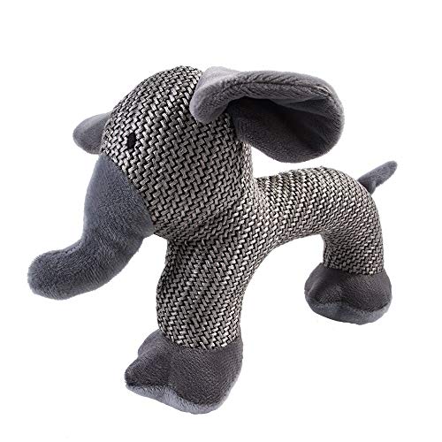 Hundespielzeug Interaktive Squeeak-Welpen-Hundespielzeug for kleine große Hunde Bissresistent Hund quietschender Elefant Spielzeug Haustiere liefert Hundespielzeug UnzerstöRbar ( Color : Elephant ) von LUOSHUAI