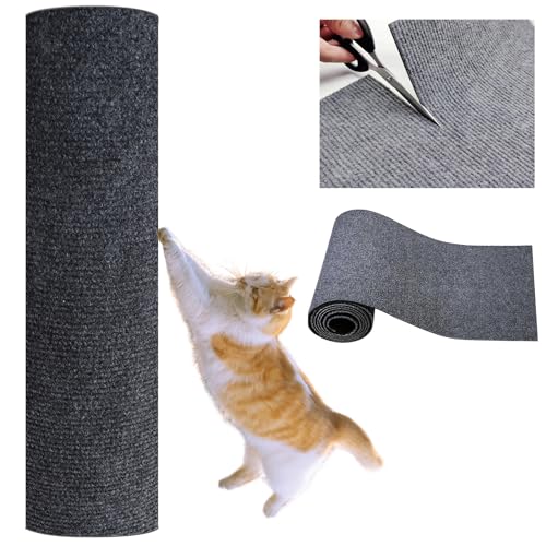 Selbstklebend Kratzteppich Katze Wand-[40cmx200cm] kratzbretter Katze,Katzen kratzbrett-Katzenmöbel Kratzmatte Sisalmatte,Geeignet für Wände,Sofas,Böden etc. von LUPATDY