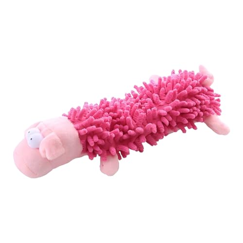 LUVDECO Hundespielzeug Plüsch Hundespielzeug Quietschspielzeug Hund Kuscheltier für Hunde Aus Solftplüsch gefüllte Hundekauspielzeug für Kleine Mittelgroße Hunde (Rosa) von LUVDECO