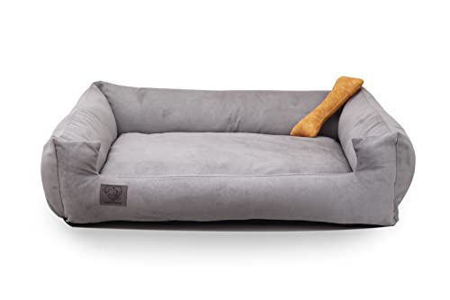 LUVLY Pets Luxuriöses Hundebett – orthopädisches Memory-Schaumstoff-Füllkissen – waschbar und abnehmbar Baumwollbezug – rutschfest – Hundesofa – kaufe... von LUVLY Pets