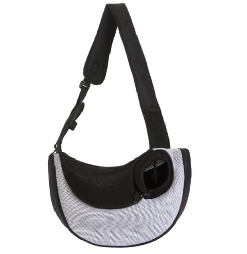 LUVYIMO Haustiertasche Pet Umhängetasche Aausgehende Tasche Modetrend Mode Schräge Katze Tasche (L, mit Weiss) von LUVYIMO