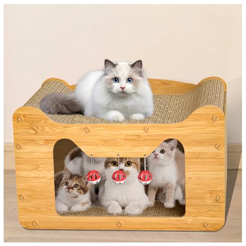 Katzen Kratzbrett Wand Sogar EIN Kratzbaum Ist EIN Katzennest, Cat House Gratis Glockenball Bei Bestellung, Kratzmatte Katzen Haus Draussen von LVSHUOHC