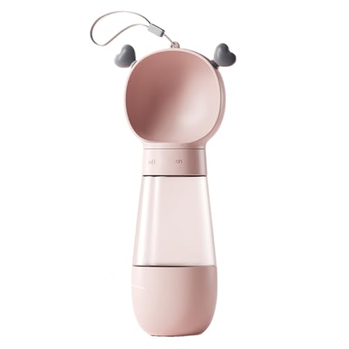 LVYUDS Hundetrinkflasche for Unterwegs mit Futterbehälter, Auslaufsicher Hunde Trinkflasche, Trinkflasche Hund Essentiell for Draussen Spaziergänge for Katze Hunde (Color : Pink, Size : Water and fo von LVYUDS