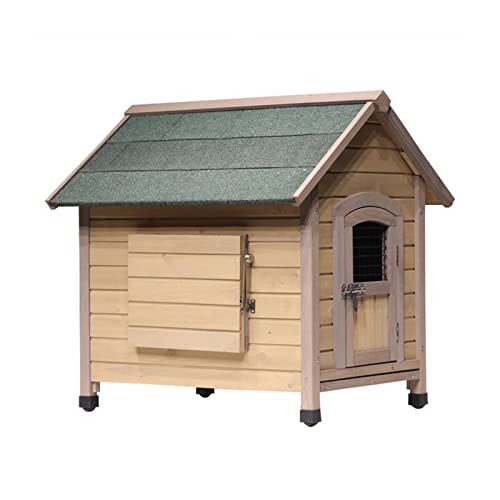 LXBAMKEA Cat House Wood, Dog House, Groß Im Freien Wetterfest Katze Eigentumswohnung, Gemütlich Katzenhauskäfig, Wild Streunen Katzenheim, Kätzchen Spielen Und Habitat Stabil Robust (Size : 70x68x74C von LXBAMKEA