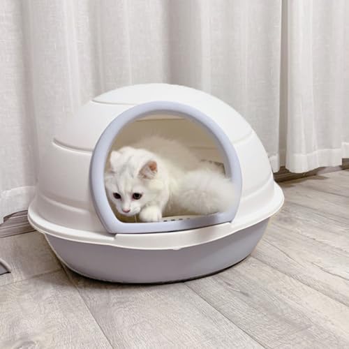 Halbgeschlossene Katzentoilette, runde halbgeschlossene Katzentoilette, spritzwassergeschützte Katzentoilette von LXP