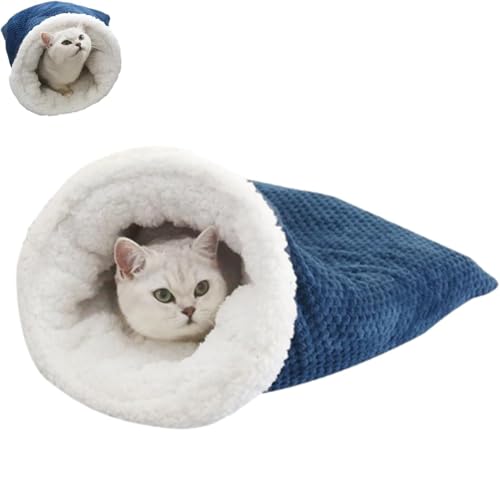 LXSNZARUY Cat Winter Sleeping Bag, Soft Covered Cat Bed for Indoor, Pet Hideway Sleeping Cuddle Cave, Cozy Soft Durable Washable for Indoor Puppy and Kitten von LXSNZARUY