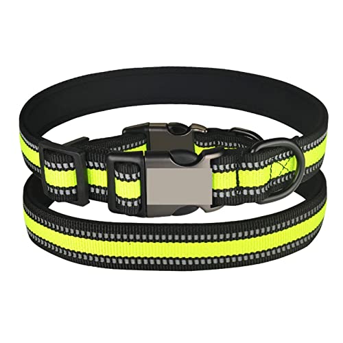 Haustierhalsband, langlebiges Hundehalsband, Gravur, personalisierbar, verstellbar, reflektierendes Material, Hundemarke, Haustierzubehör (C) (C) von LXYDPZ