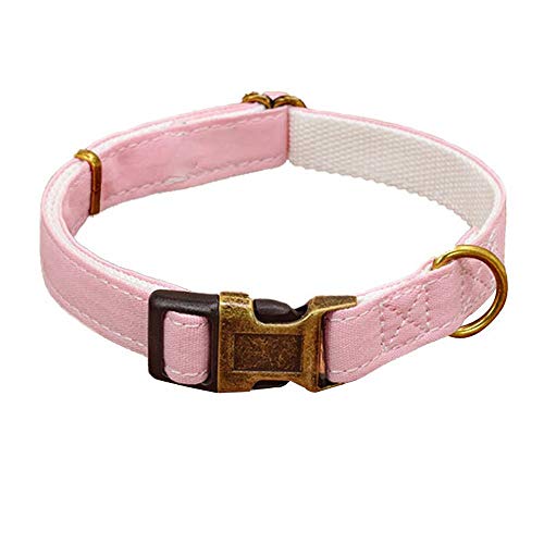 Haustierhalsband Robustes Hundehalsband aus Canvas-Nylon Strapazierfähiges, mehrfarbiges Haustierhalsband mit Verstellbarer Schnalle für mittelgroße bis große Hunde, Haustierbedarf (3) (1) von LXYDPZ