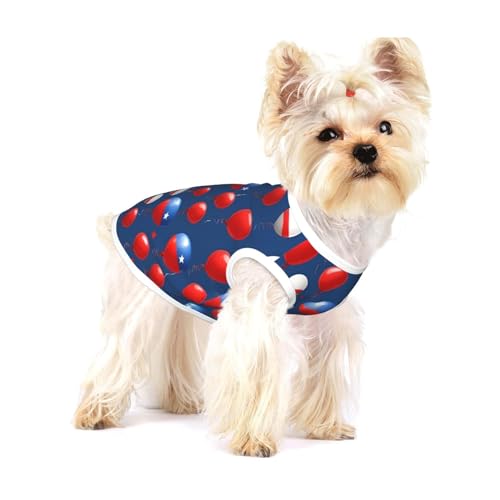 Hunde-Shirt mit Cartoon-Ballon-Druck, für kleine Rassen wie Chihuahuas, Yorkies und Welpen Hunde-Shirt mit Cartoon-Ballon-Druck, für kleine Rassen wie Chihuahuas, Yorkies und Welpen von LXqlSS