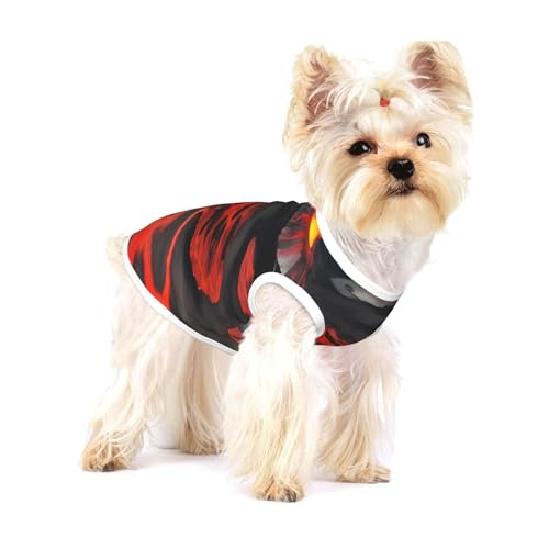 Kilauea Hundehemd mit Vulkanaufdruck, für kleine Rassen wie Chihuahuas, Yorkies und Welpen Kilauea Hundehemd mit Vulkanaufdruck, für kleine Rassen wie Chihuahuas, Yorkies und Welpen von LXqlSS