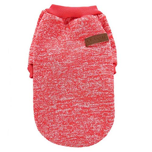 LY 12 Farben Winter warme Hundekleidung Welpen Katzen Jacke Mantel weiche Hundehemden Haustierkostüme Plüschpullover für Chihuahua Yorkie XS-2XL (XS: 27 x 15 cm, Farbe 10) von LY