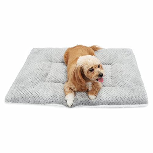 LY4U Hundebetten Pflegeleicht Weich Warm Haustierbetten Maschinenwaschbare Hundebettmatratze Grau 75x110cm von LY4U