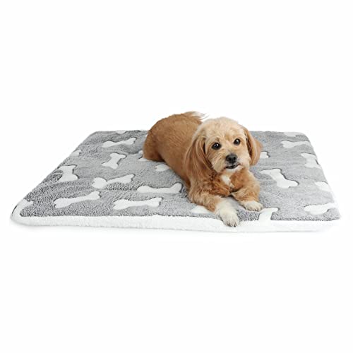 LY4U Kleines Hundebett Pflegeleicht Weich Warm Haustierbett Maschinenwaschbar Hundebett Matratze Knochen 45x65cm von LY4U