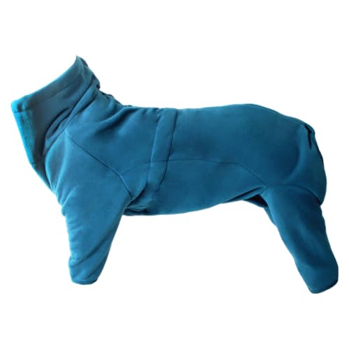 LYEAA Hunde-Pyjama aus weichem Polarfleece, winddicht, warme Jacke für kleine bis große Hunde, Mantel für den Winter von LYEAA