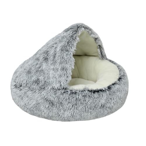 Robustes und langlebiges Katzenhaus, komfortabler und atmungsaktiver Boden, rutschfestes Katzenhaus für den Innenbereich (Gray (Short) 65CM) von LYFDPN