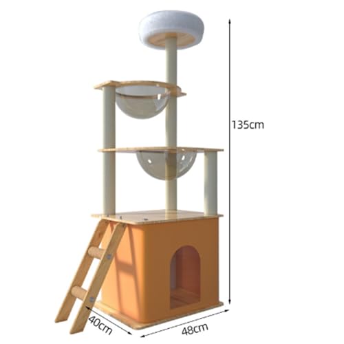 Stabiler und langlebiger Kratzbaum, sorgenfreier Kratzbaum für mehrere Katzen für den Innenbereich (ZM08) von LYFDPN
