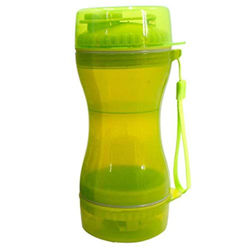 LYJIN Im Freien beweglichen Wasser Lebensmittel Cup für Tiere Kleiner Mittelständische Dual-Purpose Außen Pet Feeder verwendete für Outdoor Pet Products,Grün von LYJIN