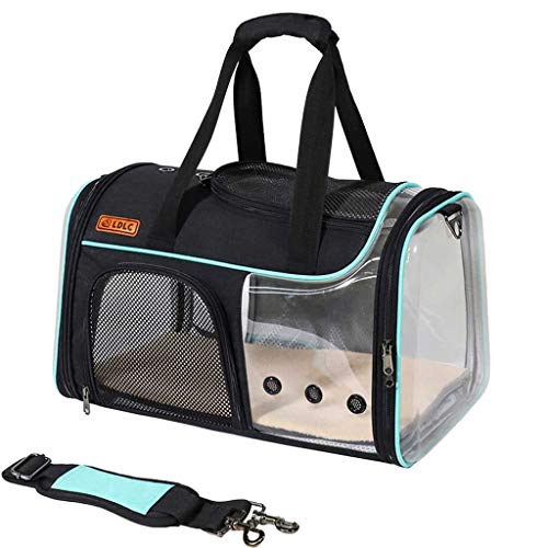 LYJIN Pet Bag Pet Travel-Bügel-Handtasche Faltbare Mesh-Ventilation Side Open Design Tier aus Bodenplatte Environmentally Friendly Material49 * 29 * 29cm,SkyBlue von LYJIN