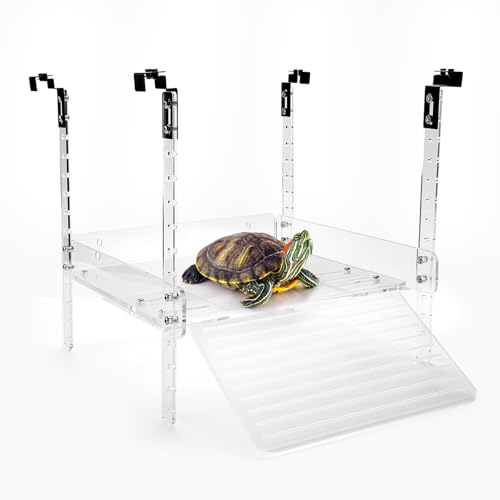 Hängende Schildkröten-Sonnenplattform für Wasserschildkröten, 40 75 Gallonen, Wasserreptilien-Rampen-Dock, Schildkröten-Terrasse, Schildkrötenpanzer-Zubehör von LYL LEYOULAND