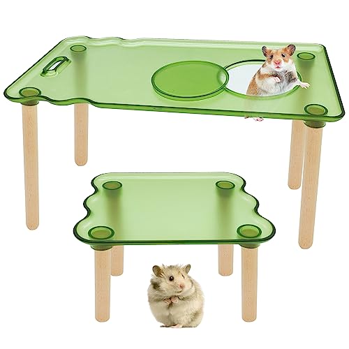 LYML.E1 Hamster-Plattform, Kunststoff-Spielplattform, kleine Tierständer, für syrische Zwerghamster, Meerschweinchen, Rennmäuse, Degus, Chinchillas, Vögel oder andere kleine Haustiere, Käfigzubehör von LYML.E1