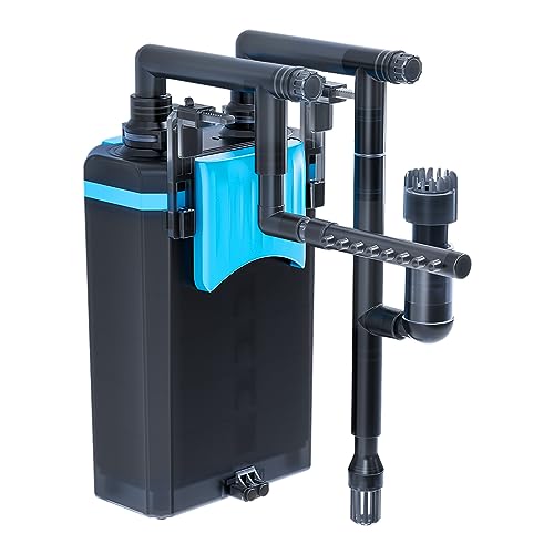 LYPHARD AQUARIUMS Hang On Back Aquariumfilter 132 GPH 6 W, 4-stufige Filtration für Aquarien, Ultra-leiser Filter, externer leistungsstarker Filter mit Oberflächenskimmer, Einstellbarer Durchfluss, von LYPHARD AQUARIUMS