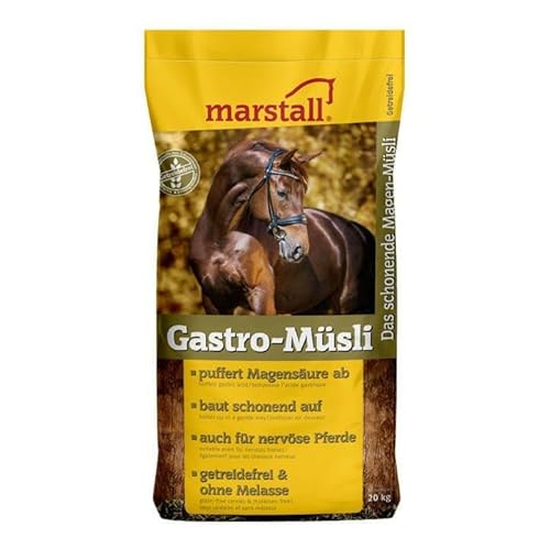 Marstall 20kg Gastro-Müsli - magenschonendes Pferdemüsli, getreidefrei und ohne Melasse von marstall Premium-Pferdefutter