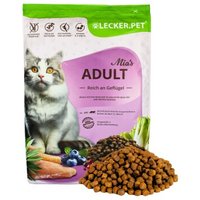 Lyra Pet Lecker.Pet® Mia's Adult Herzhaftes Geflügel Katzenfutter Trockenfutter Vollnahrung 2,5 kg von LYRA PET