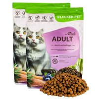 Lyra Pet Lecker.Pet® Mia's Adult Herzhaftes Geflügel Katzenfutter Trockenfutter Vollnahrung 5 kg von LYRA PET