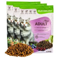 Lyra Pet Lecker.Pet® Mia's Adult Herzhaftes Geflügel Katzenfutter Trockenfutter Vollnahrung 7,5 kg von LYRA PET