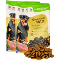 Lyra Pet Lecker.Pet Gino's Adult Maxi mit Huhn Hundefutter Trockenfutter Vollnahrung 8 kg von LYRA PET