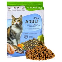 Lyra Pet Lecker.Pet Leo's Adult Geflügel & Forelle Katzenfutter Trockenfutter Vollnahrung 2,5 kg von LYRA PET