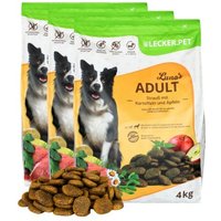 Lyra Pet Lecker.Pet Luna's Adult Strauß mit Kartoffel & Apfel Hundefutter Trockenfutter Vollnahrung 12 kg von LYRA PET