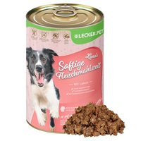 Lyra Pet Lecker.Pet Luna's Saftige Fleischmahlzeit mit Lamm Hundefutter Nassfutter 12x400 g von LYRA PET