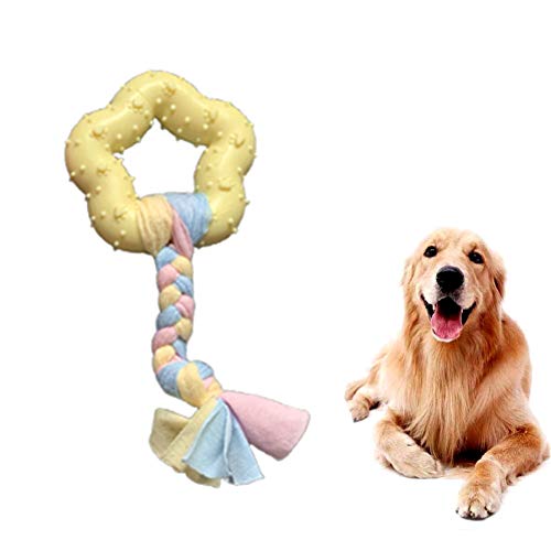 LYsng Dog Toy Ungiftig Spielzeug FüR Hunde Hundespielzeug Set Robust Hundetau Hundespielzeug Welpen Hunde Kuscheltier Für Alle Größe Hunde Hunde Kauspielzeug fivestars,Yellow von LYsng