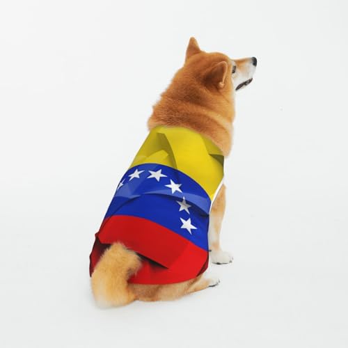 Weiche, atmungsaktive Haustierkleidung aus Baumwolle, venezolanische Flagge, Hunde- und Katzenbekleidung für S, M, L von LZNJZ