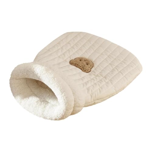 Bequemer Schlafsack, weiches Bett, warm, geschlossenes Bett, lustiger Tunnel, Haustiernest, E9H9, 2,5–7 kg, für Katzen, Haustiernest, schönes Zubehör von LZYWOD