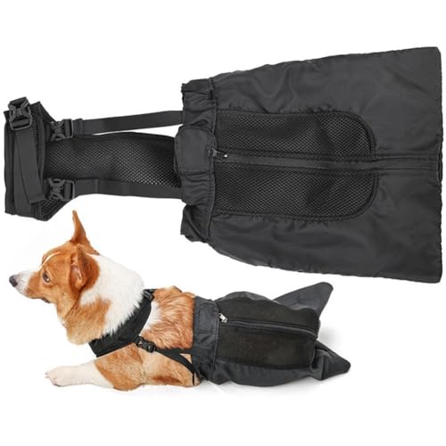 Drag Bag Dragging Bag Recovery Carrier Bag Rollstuhl Verstellbarer Schutz für Haustier Tasche Hunde Bein Rücken Verletzte Zugbesitzer von LZYWOD