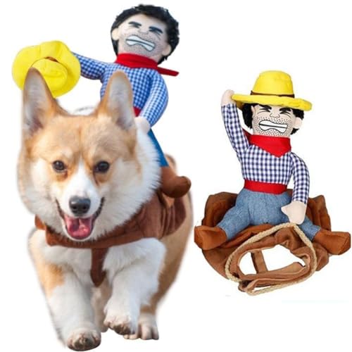 Halloween-Cowboy-Hundekostüm, lustige Haustierkleidung, Zubehör, Halloween-Hundekostüm, Party, Haustierkleidung, M3j8 von LZYWOD