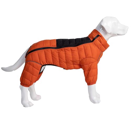 Hunde-Winterkleidung für Hunde, warm, mit verstellbarem Reißverschluss, Größe S, reflektierend, winddicht, wasserdicht, für den Außenbereich von LZYWOD